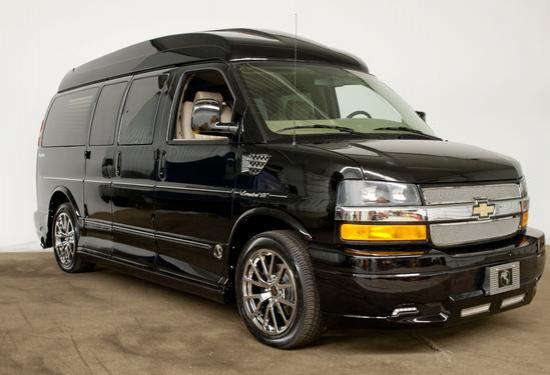 Black conversion sale van